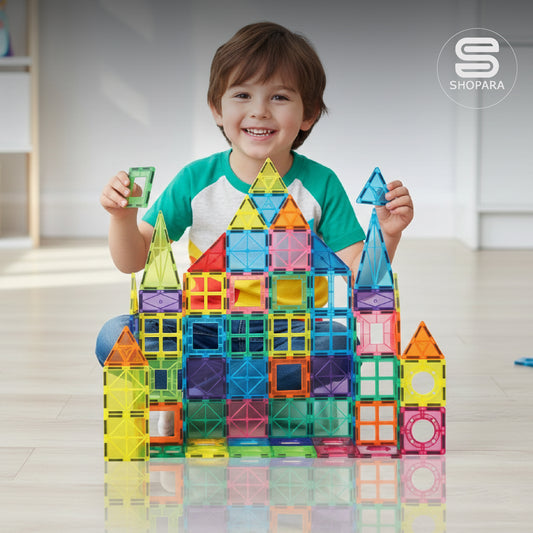 SHOPARA® Magnetic Tiles - Magnetische Tegels – 60 Stuks