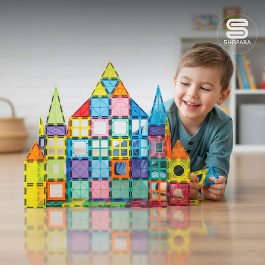 SHOPARA® Magnetic Tiles - Magnetische Tegels – 60 Stuks